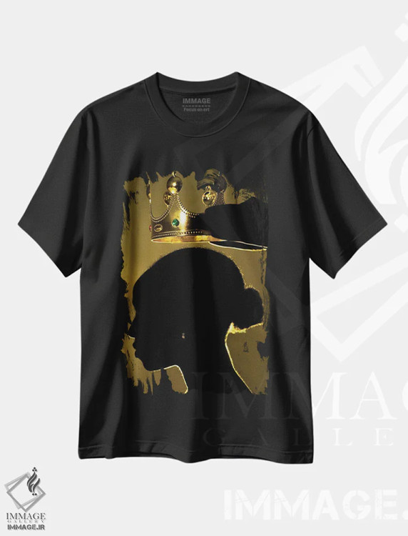 تیشرت مشکی طرح دار شکوه، دکور آفریقایی اثر هری ادونزه | immage.ir