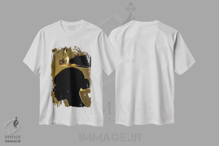 تیشرت سفید طرح دار شکوه، دکور آفریقایی اثر هری ادونزه | فروشگاه ایماژ