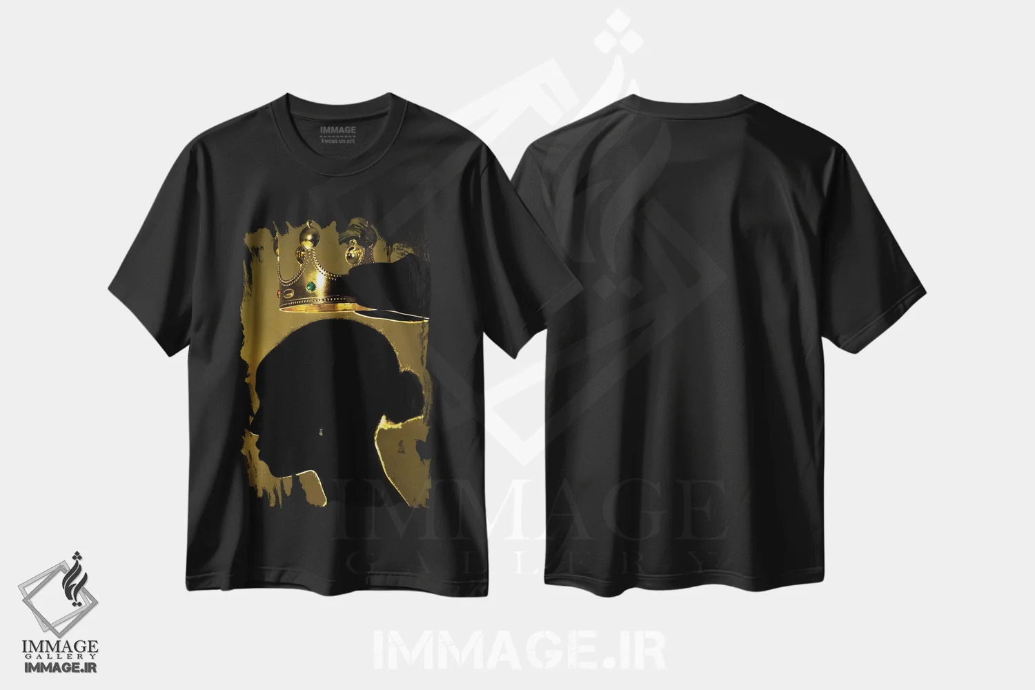 تیشرت مشکی طرح دار شکوه، دکور آفریقایی اثر هری ادونزه | immage.ir