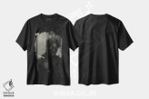 تیشرت مشکی طرح دار داستان بدن، دکور آفریقایی اثر هری ادونزه | فروشگاه ایماژ
