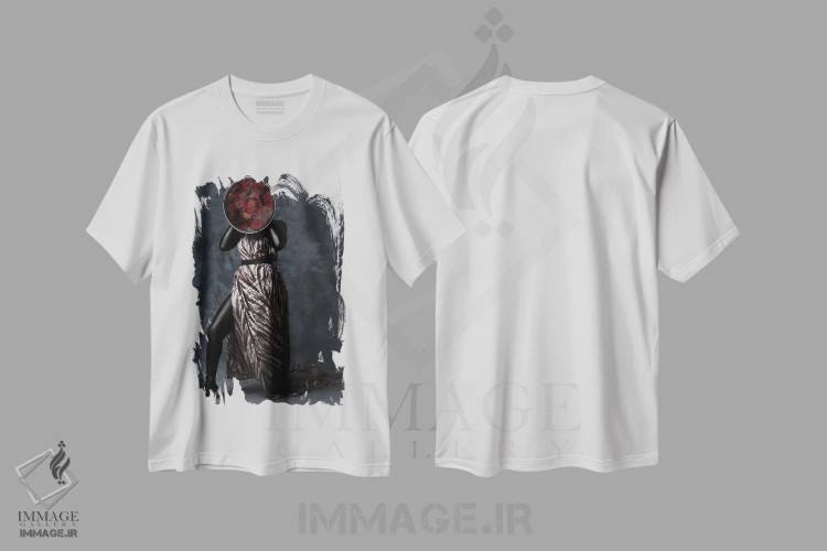 تیشرت سفید طرح دار سینی زیبایی، هنر آمریکایی آفریقایی تبار اثر هری ادونزه | immage.ir