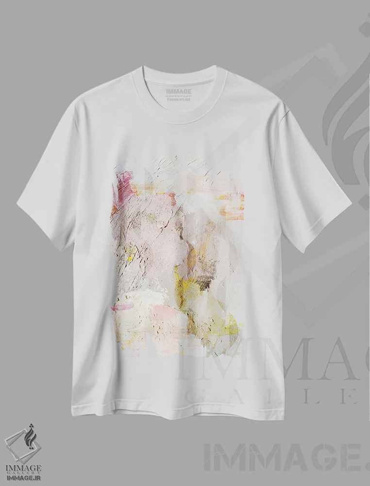 تیشرت سفید طرح دار پالت ماه اثر هوپ بینبریج | فروشگاه ایماژ