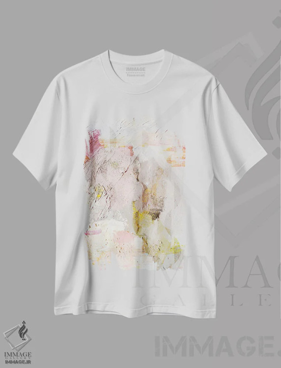 تیشرت سفید طرح دار پالت ماه اثر هوپ بینبریج | فروشگاه ایماژ