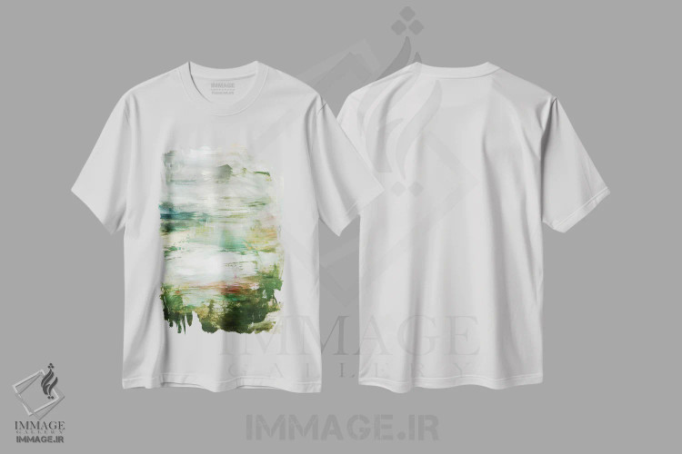 تیشرت سفید طرح دار خواب های باغ اثر هوپ بینبریج | immage.ir