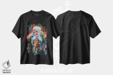 تیشرت مشکی طرح دار زنبق، تزئینی اثر هدر پری | فروشگاه ایماژ