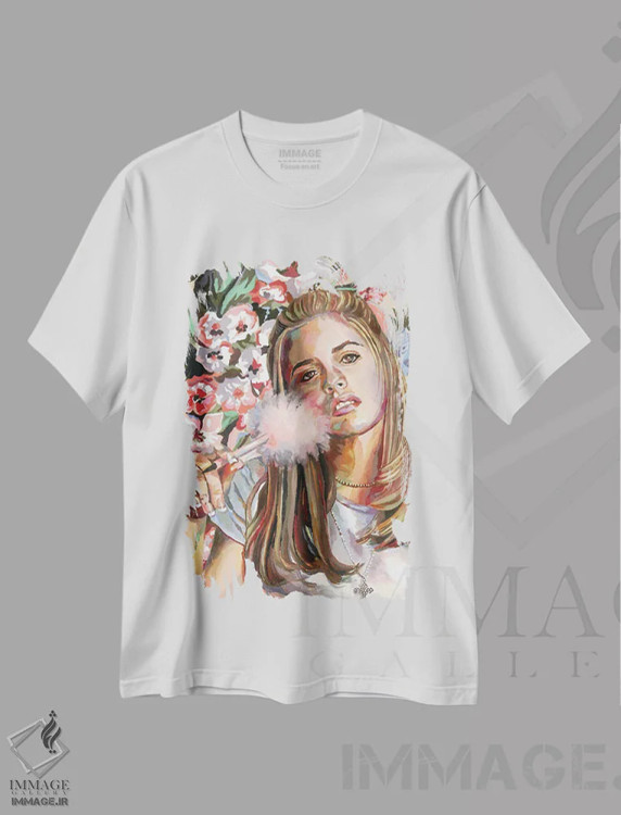 تیشرت سفید طرح دار شر، تزئینی اثر هدر پری | فروشگاه ایماژ
