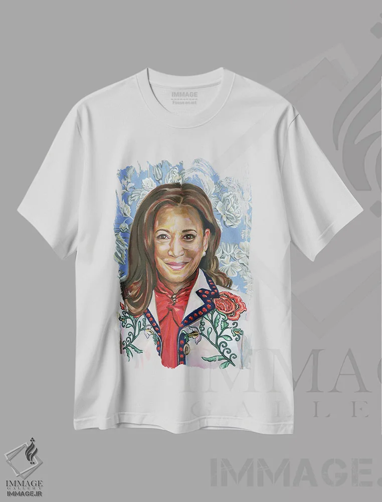 تیشرت سفید طرح دار کامالا، دکور معاصر اثر هدر پری | immage.ir