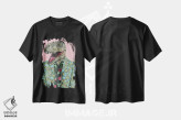 تیشرت مشکی طرح دار تی رکس گوچی، هنر فاخر معاصر اثر هدر پری | فروشگاه ایماژ