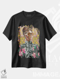 تیشرت مشکی طرح دار ملکه بی، هنر آمریکایی آفریقایی تبار اثر هدر پری | immage.ir