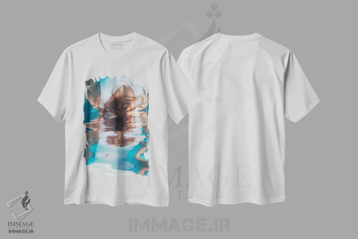 تیشرت سفید طرح دار پری دریایی، تزئینی اثر هانا پریویت | immage.ir
