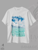 تیشرت سفید طرح دار باهاما، تزئینی اثر هانا پریویت | immage.ir