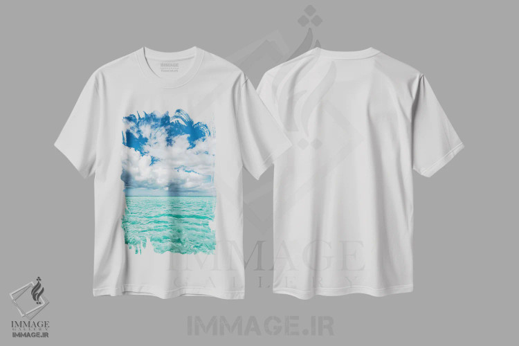تیشرت سفید طرح دار باهاما، تزئینی اثر هانا پریویت | immage.ir