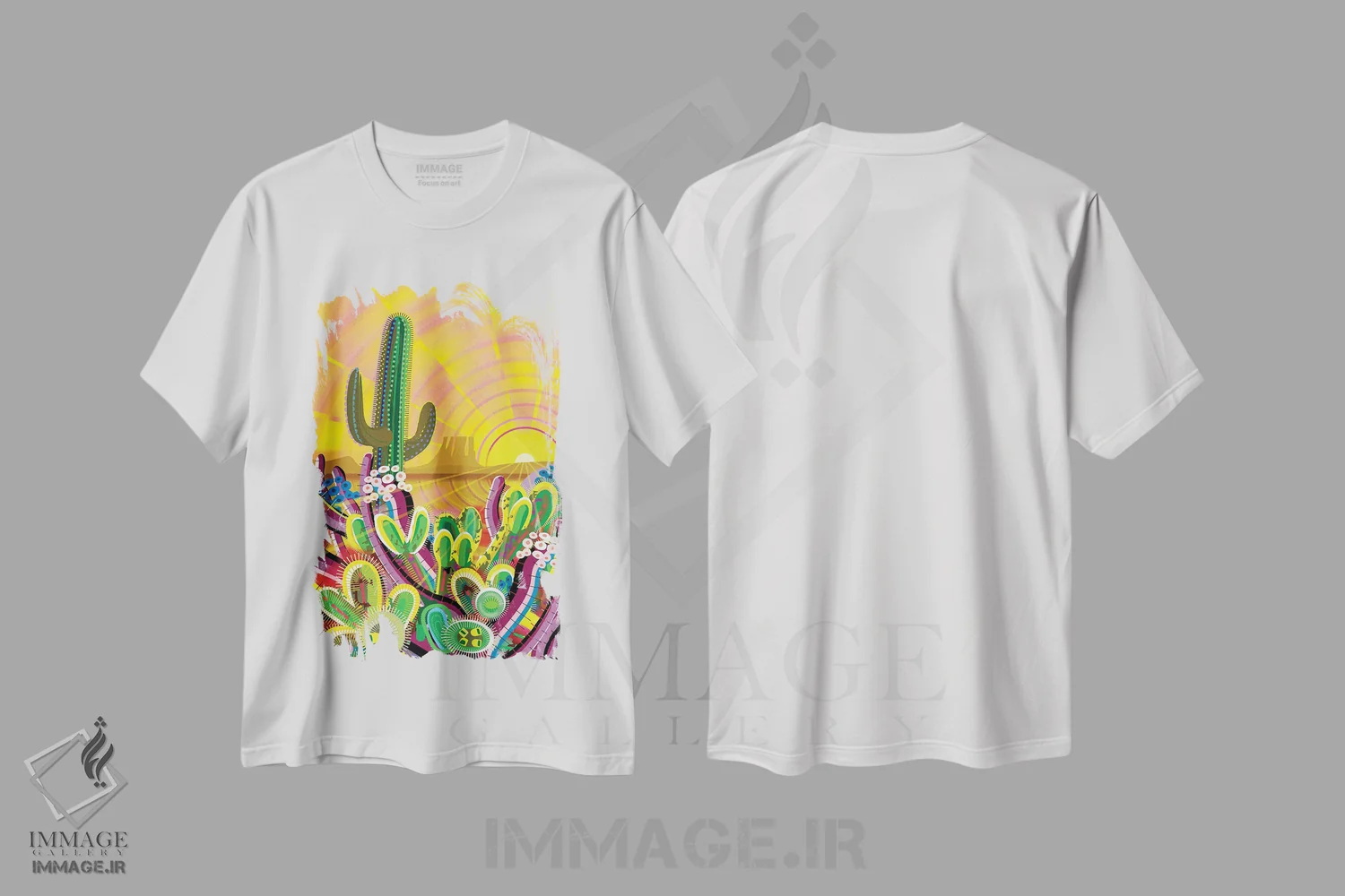 تیشرت سفید طرح دار زاکاتون، دکور معاصر اثر چارلز هارکر | immage.ir