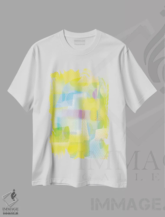 تیشرت سفید طرح دار جشن نور اثر چارلز هارکر | فروشگاه ایماژ