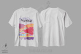 تیشرت سفید طرح دار پوستر مکزیک، تزئینی اثر چارلز هارکر | فروشگاه ایماژ