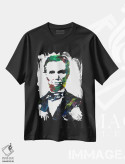 تیشرت مشکی طرح دار لینکلن دوم، هنر فاخر معاصر اثر اندرو هار | فروشگاه ایماژ