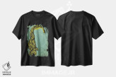 تیشرت مشکی طرح دار موی بزرگ، هنر دیجیتال اثر فایو بای فایو کالکتیو | immage.ir