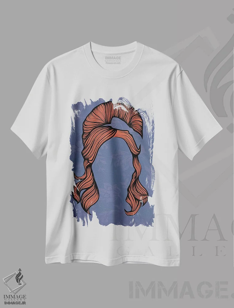 تیشرت سفید طرح دار پوف شماره ۲، هنر دیجیتال اثر فایو بای فایو کالکتیو | فروشگاه ایماژ