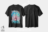 تیشرت مشکی طرح دار بهشت اختاپوس، دکور ساحلی اثر آندریا هازه | immage.ir