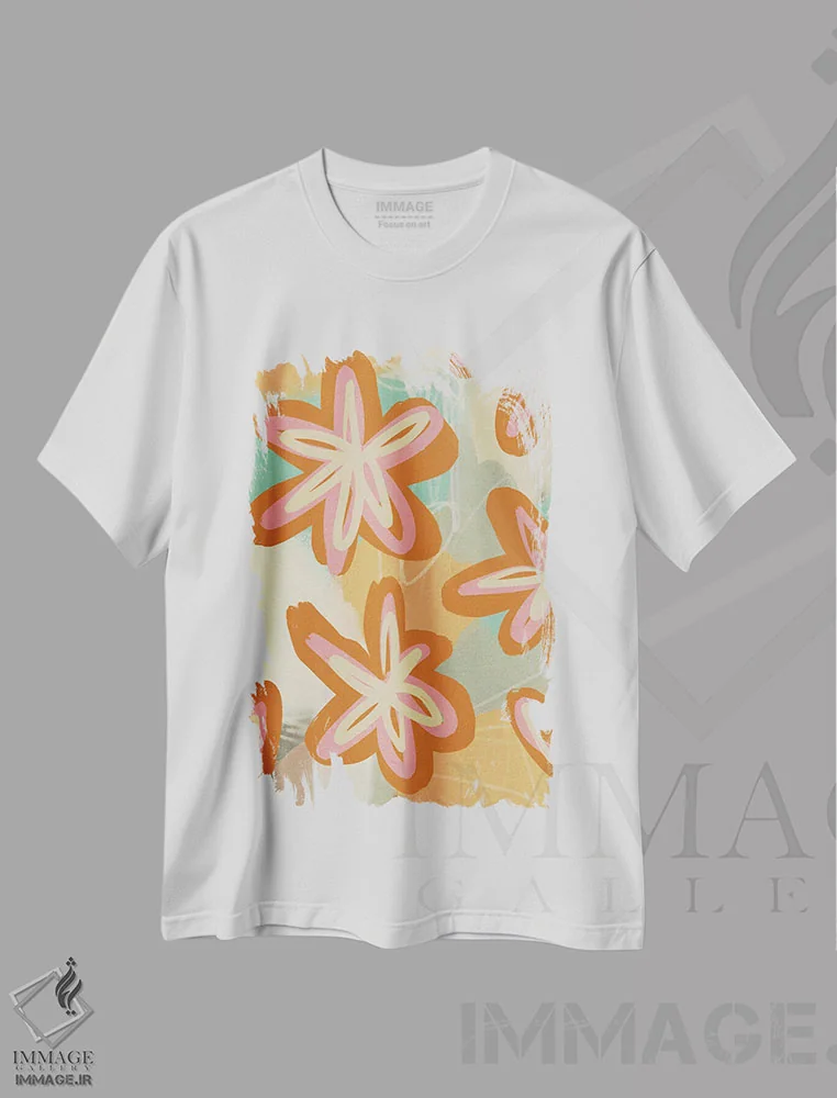 تیشرت سفید طرح دار تابستان ۶۸، دکور بوهمی اثر آندریا هازه | immage.ir