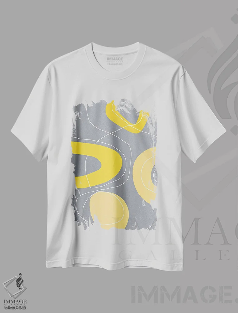 تیشرت سفید طرح دار ارتباط مرگبار اثر آندریا هازه | immage.ir