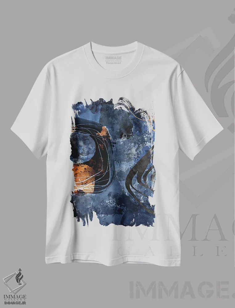 تیشرت سفید طرح دار ماجراجویی شبانه اثر آندریا هازه | فروشگاه ایماژ