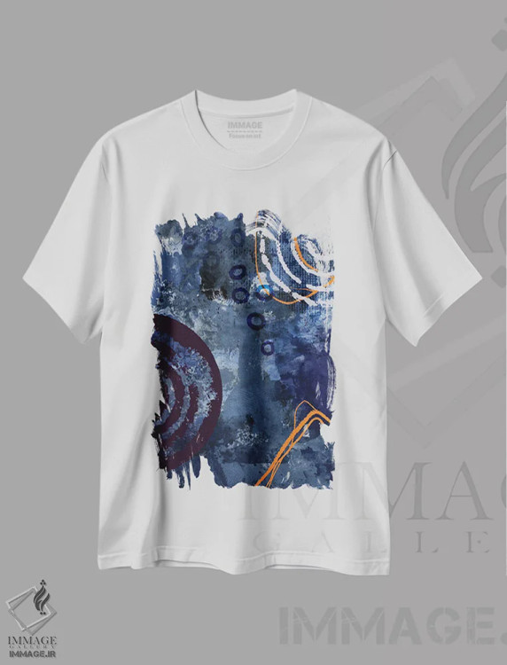 تیشرت سفید طرح دار هیجان شبانه اثر آندریا هازه | immage.ir