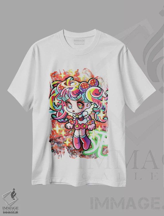 تیشرت سفید طرح دار رکوئیم یکم، دکوراسیون جایگزین اثر هیکاری شیمودا | immage.ir