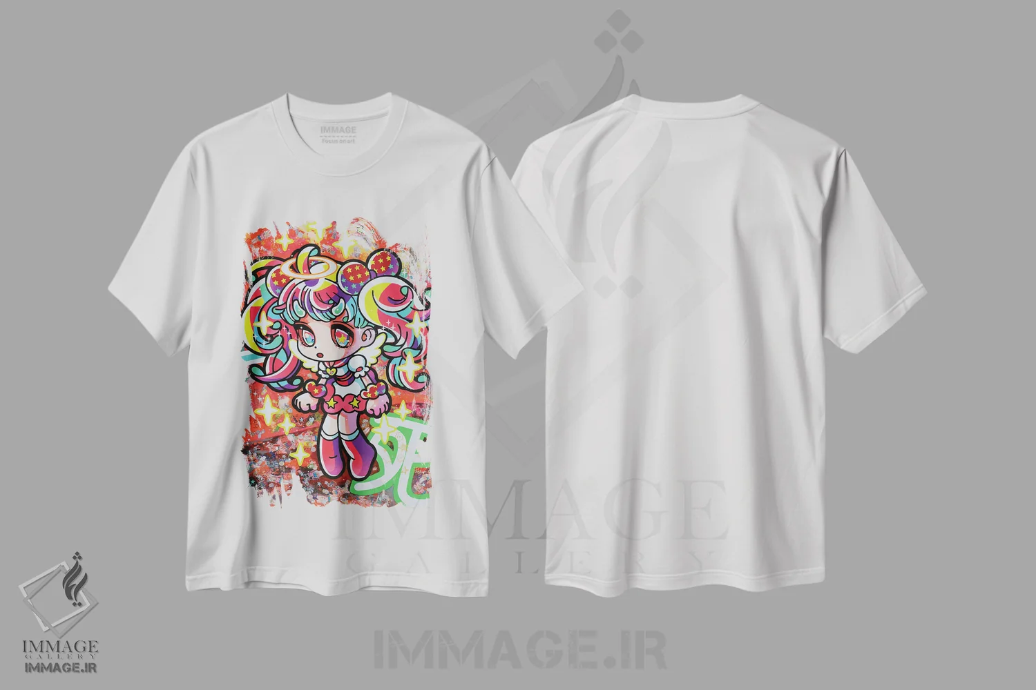 تیشرت سفید طرح دار رکوئیم یکم، دکوراسیون جایگزین اثر هیکاری شیمودا | immage.ir