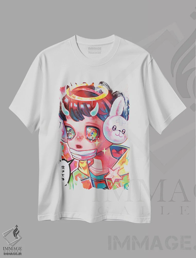 تیشرت سفید طرح دار شینیتای دوم، دکوراسیون جایگزین اثر هیکاری شیمودا | immage.ir