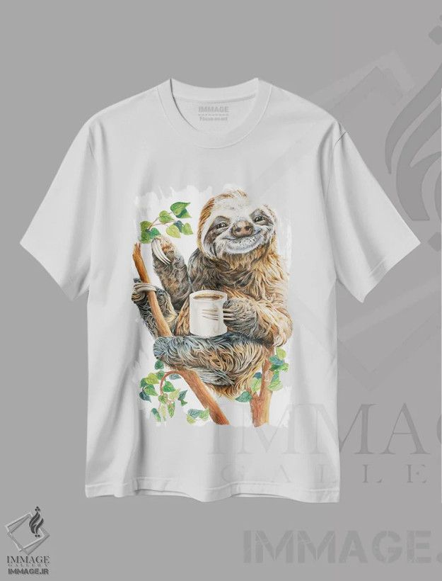 تیشرت سفید طرح دار شروع درخشان صبح، مدیوم اثر هالی سیمنتال | فروشگاه ایماژ