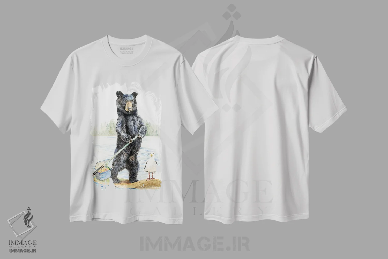 تیشرت سفید طرح دار راهزنان ساحل، دکور کلبه و لژ اثر هالی سیمنتال | immage.ir