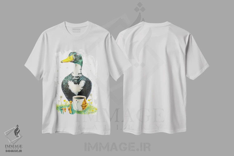 تیشرت سفید طرح دار عشق به قهوه، مدیوم اثر هالی سیمنتال | فروشگاه ایماژ