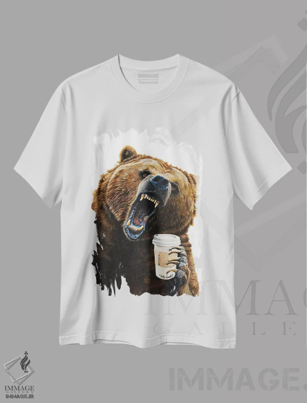 تیشرت سفید طرح دار صبح های گریزلی اثر هالی سیمنتال | فروشگاه ایماژ