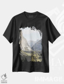 تیشرت مشکی طرح دار پارک ملی یوسیمیتی، مدیوم اثر هنریکه شنک | فروشگاه ایماژ