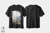 تیشرت مشکی طرح دار پارک ملی یوسیمیتی، مدیوم اثر هنریکه شنک | فروشگاه ایماژ