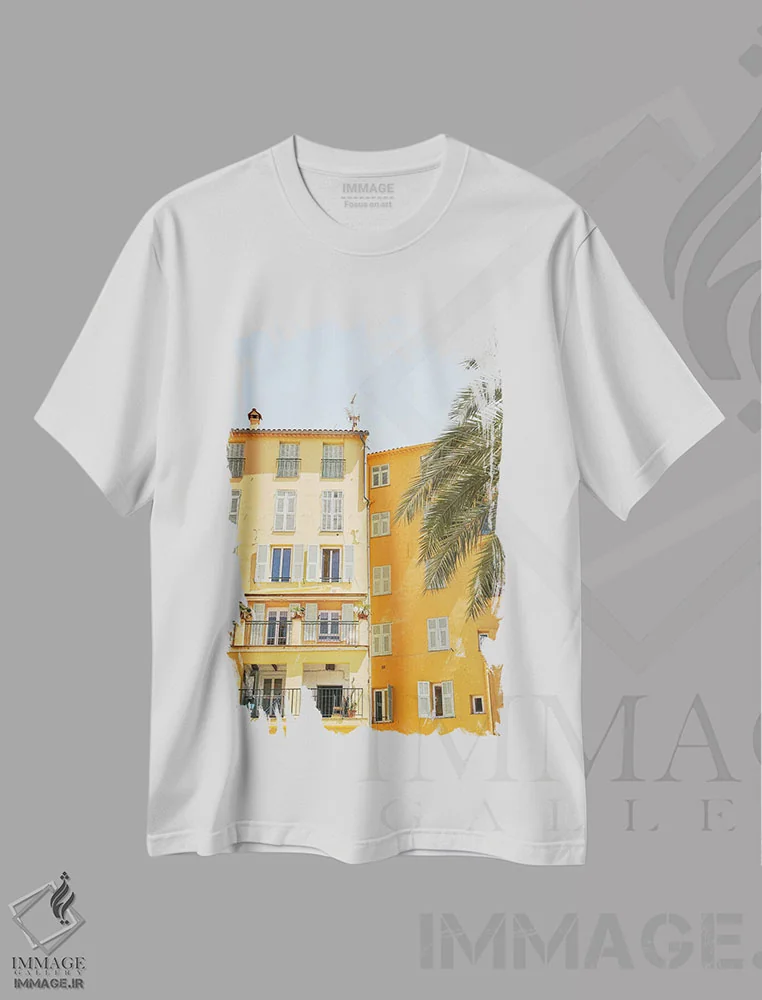 تیشرت سفید طرح دار France,معماری شهری در نیس، فرانسه، تزئینی اثر هنریکه شنک | immage.ir