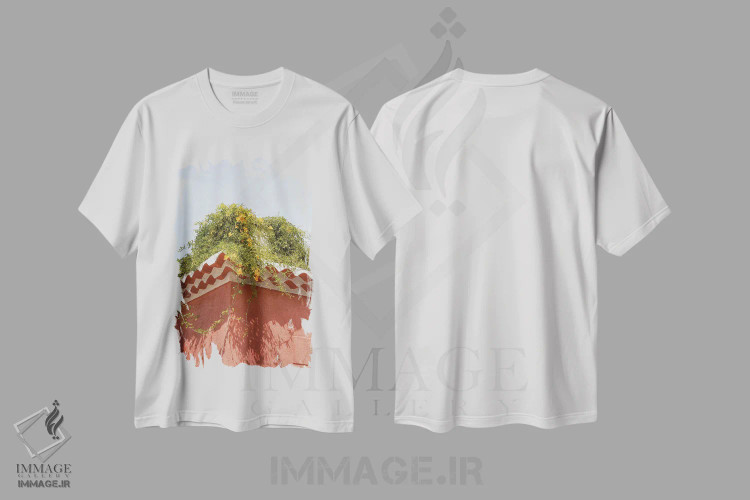 تیشرت سفید طرح دار گل های زرد تابستانی، مدیوم اثر هنریکه شنک | فروشگاه ایماژ