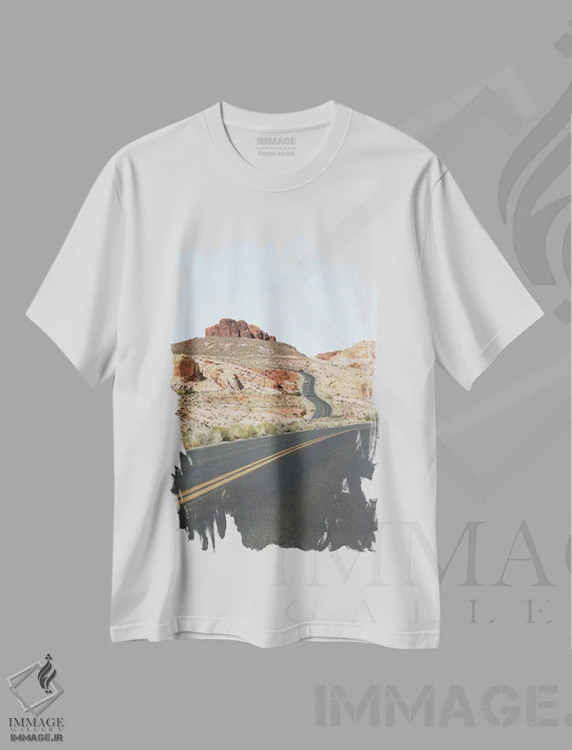 تیشرت سفید طرح دار پارک ملی ولی آو فایر، مدیوم اثر هنریکه شنک | فروشگاه ایماژ