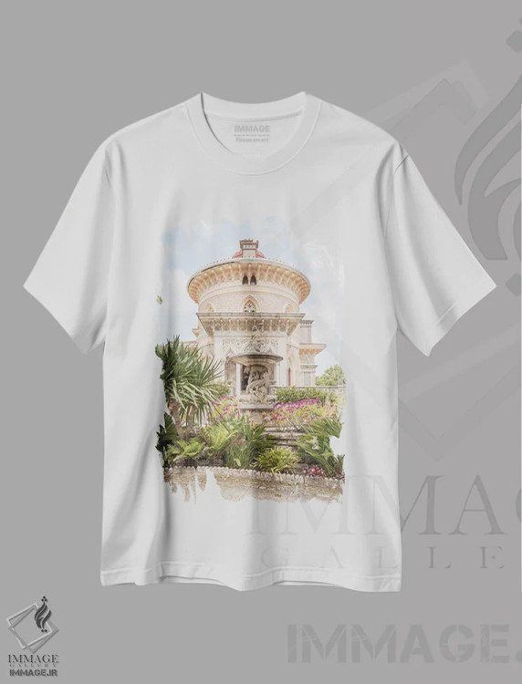 تیشرت سفید طرح دار گیاهان مونسرات، مدیوم اثر هنریکه شنک | immage.ir