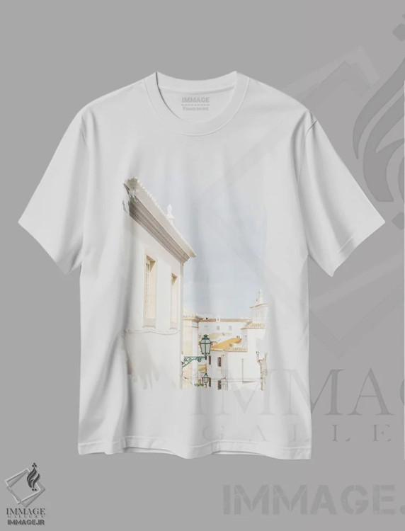 تیشرت سفید طرح دار آلبوفیرا سفید، مدیوم اثر هنریکه شنک | immage.ir