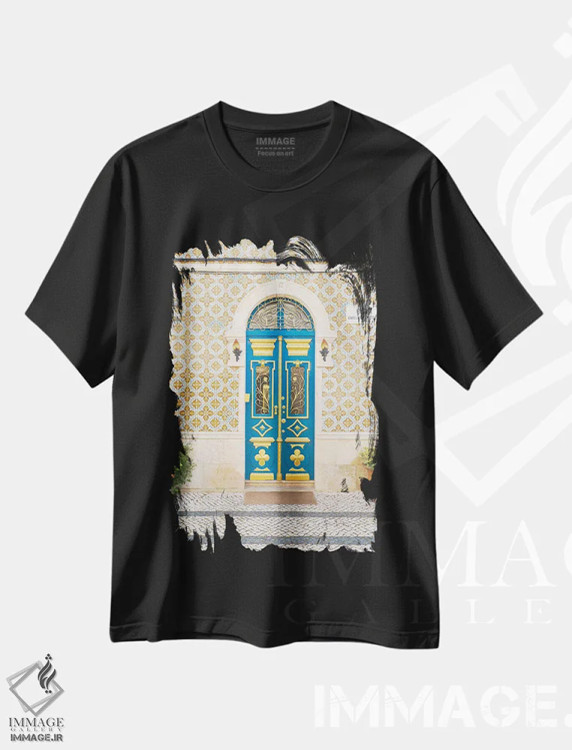 تیشرت مشکی طرح دار ورودی پرتغالی، مدیوم اثر هنریکه شنک | فروشگاه ایماژ
