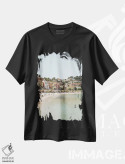 تیشرت مشکی طرح دار France,ساحل منتون، فرانسه، دکور ساحلی اثر هنریکه شنک | immage.ir