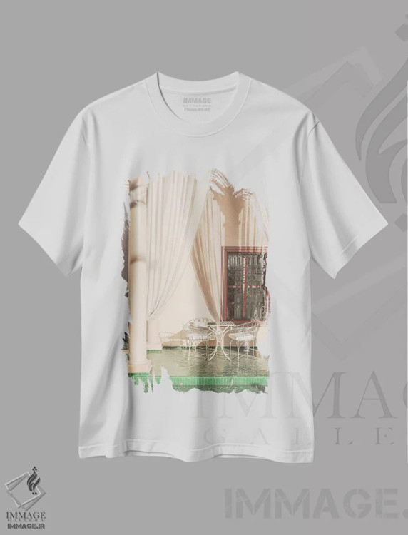 تیشرت سفید طرح دار تابستان در مراکش، مدیوم اثر هنریکه شنک | immage.ir