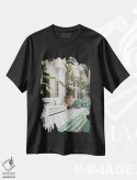 تیشرت مشکی طرح دار ریاض گرمسیری در مراکش، تزئینی اثر هنریکه شنک | فروشگاه ایماژ