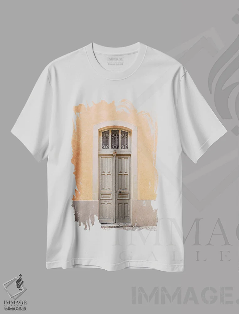 تیشرت سفید طرح دار France,درب در نیس، فرانسه، مدیوم اثر هنریکه شنک | immage.ir