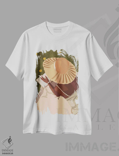 تیشرت سفید طرح دار روز دوست داشتنی، هنر آمریکایی آفریقایی تبار اثر آرت پِی سی ئی | فروشگاه ایماژ