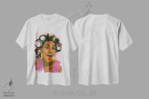 تیشرت سفید طرح دار غلتک، هنر آمریکایی آفریقایی تبار اثر آرت پِی سی ئی | immage.ir