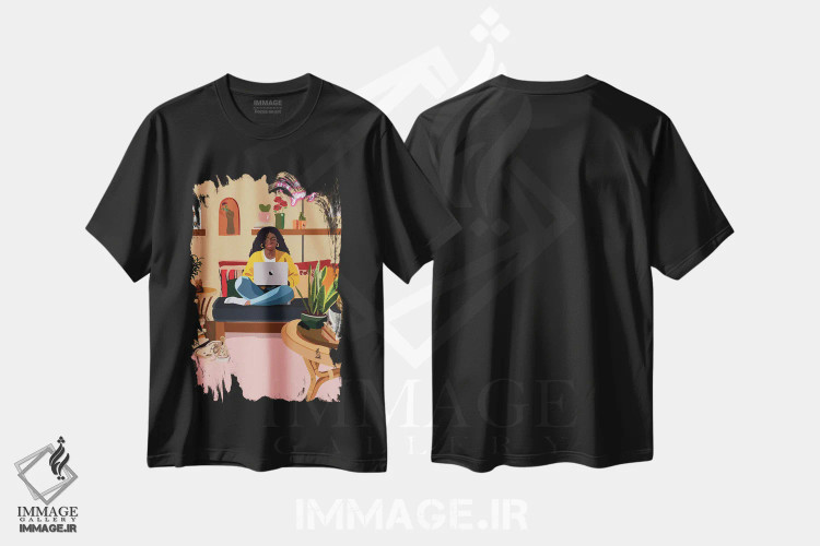 تیشرت مشکی طرح دار قبلاً مال تو شده است، هنر آمریکایی آفریقایی تبار اثر آرت پِی سی ئی | immage.ir
