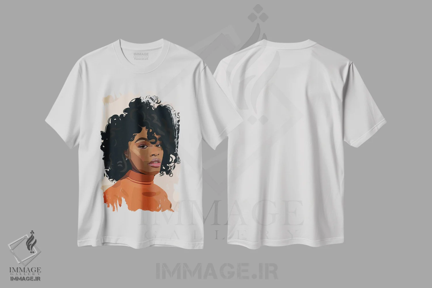 تیشرت سفید طرح دار احساسات پاییزی، هنر آمریکایی آفریقایی تبار اثر آرت پِی سی ئی | immage.ir